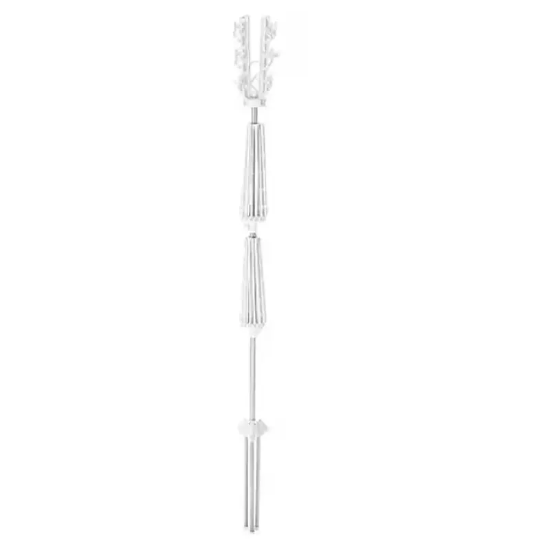 Uscator de rufe vertical, cu 3 niveluri rotative, 1 nivel cu clesti, pliabil, uscor de depozitat, din metal si plastic, alb/argintiu + CADOU SURPRIZA